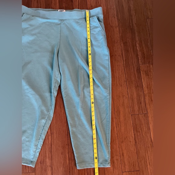 Lands’ End Serious Sweats Ankle Sweatpants Women's Plus Size 2X Teal Loungewear - Picture 4 of 7
